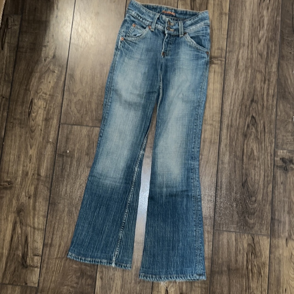 Hudson 24 Blue Jeans Denim Pants Flare Straight Leg